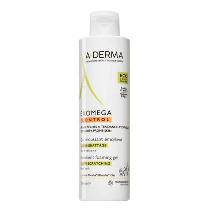 Exomega Control - Gel Moussant Emollient Anti-Grattage