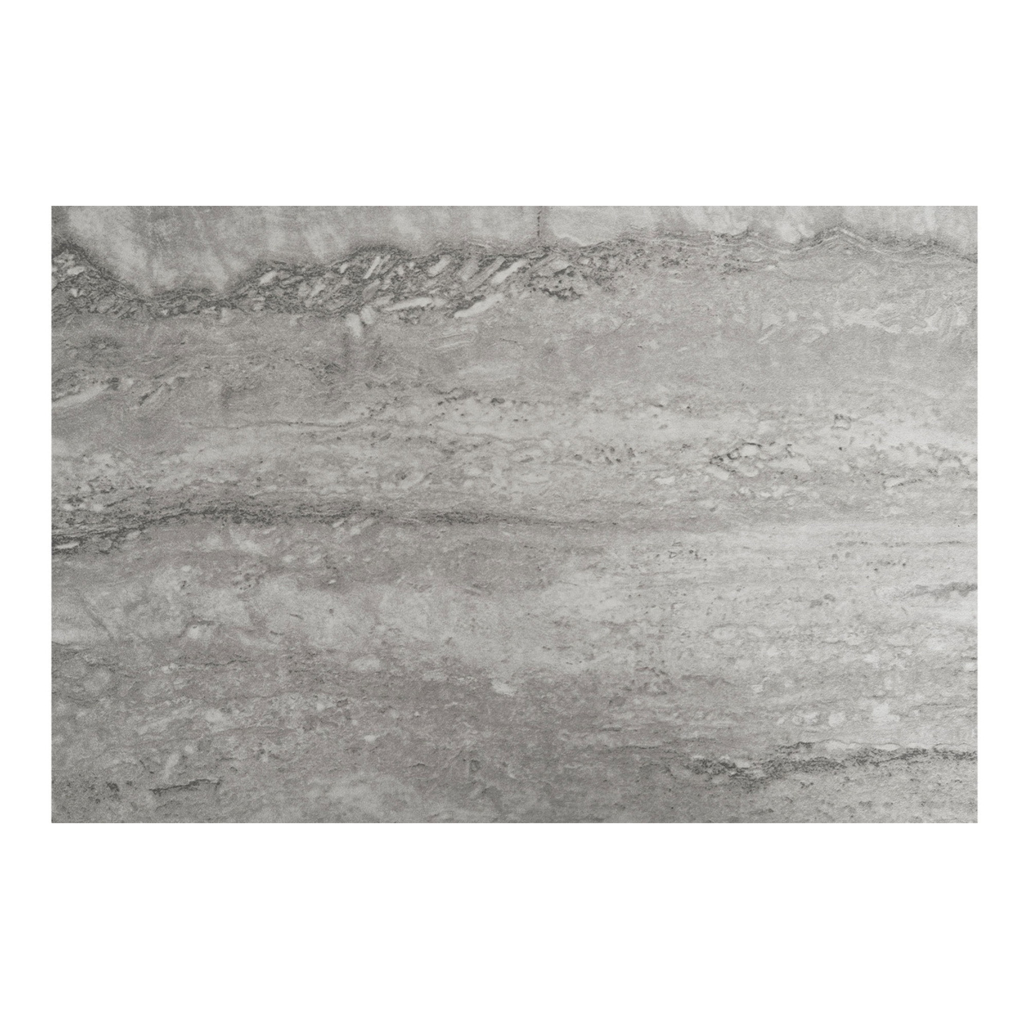 Consolle Vita effetto travertino con ripiano e telaio in metallo nero 110x26x80 cm