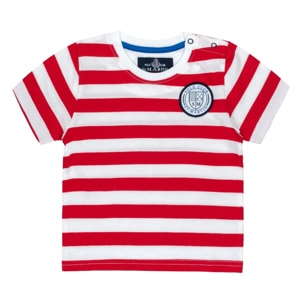 T-shirt a fasce Polo Club St Martin Rosso