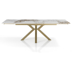 Oresteluchetta Tavolo allungabile DILLER ONICE GOLD