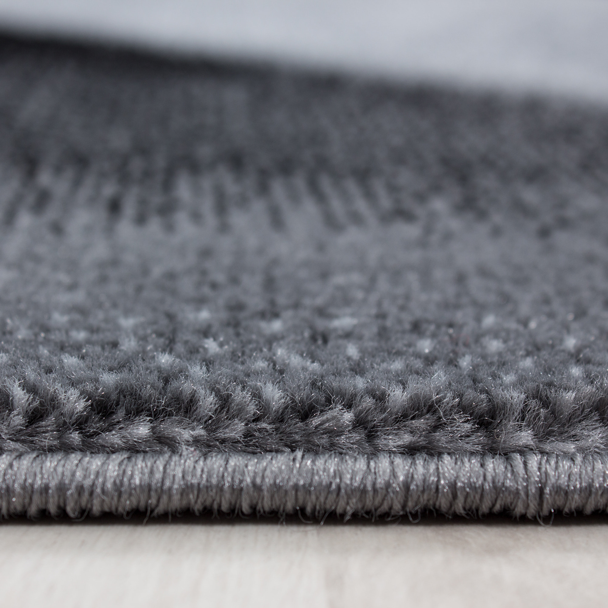 PARMA - Tapis à poils ras à motif noir - PAR9250NOI