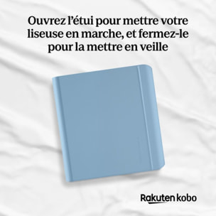 Pochette KOBO Libra Cover Notebook Bleu
