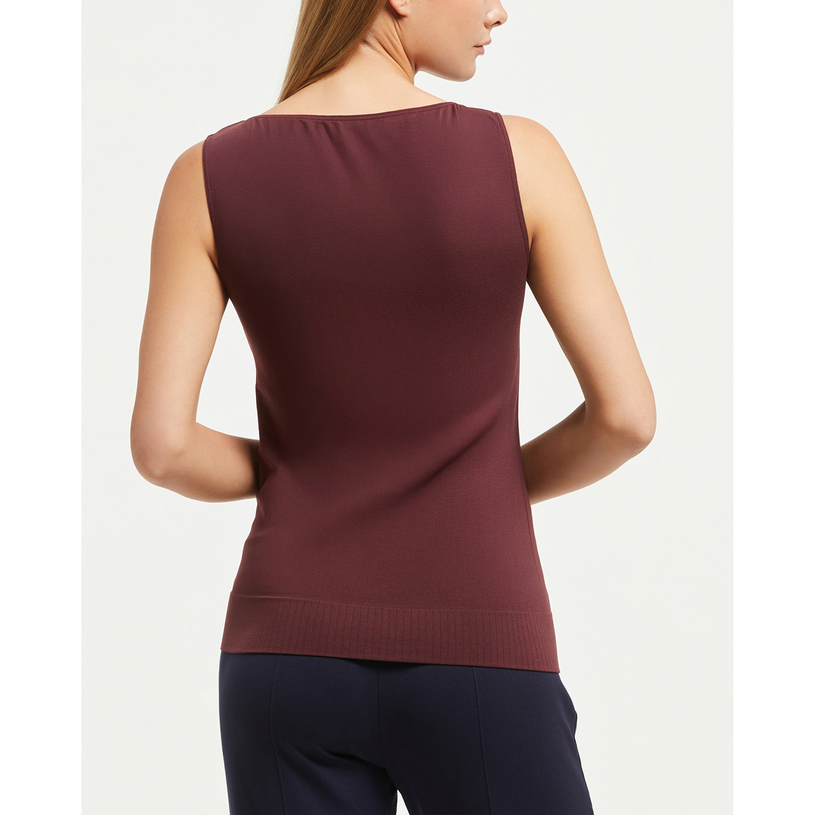 Smanicato scollo barchetta seamless