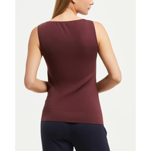 Smanicato scollo barchetta seamless