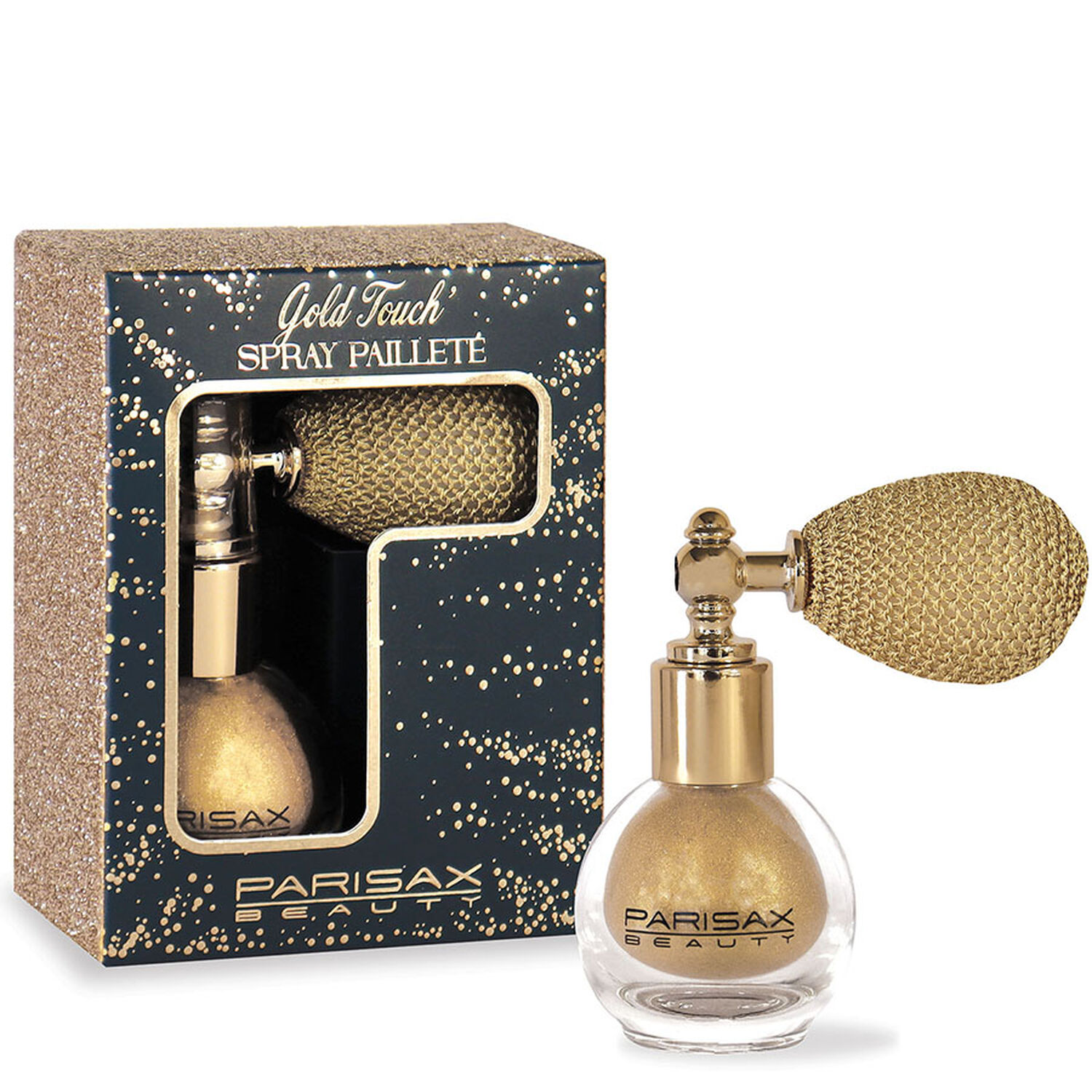 Gold Touch' - Spray Pailletée Or pour le Corps & Cheveux