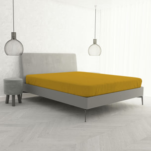 LENZUOLO SOTTO CON ANGOLI MAX COLOR, 100% COTONE MADE IN ITALY - MATRIMONIALE