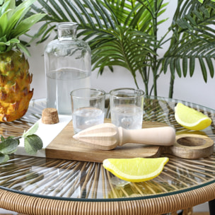 Coffret Cocktail - COOK CONCEPT - Rhum - Décor Pirates - Transparent