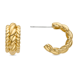 Pendientes Derra acabado oro 18k