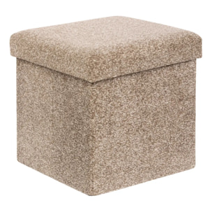 Pouf Coffre Pliable Oxia 38x38cm Marron Tonka