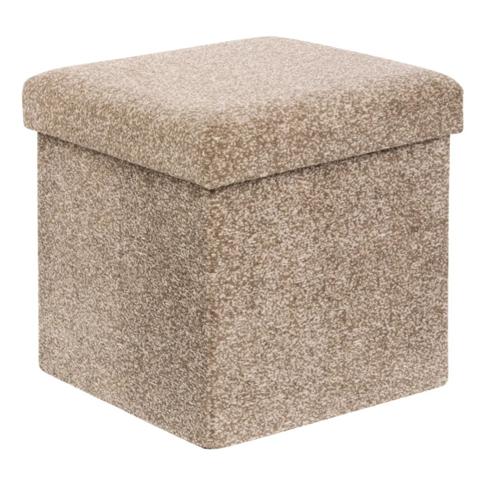 Pouf Coffre Pliable Oxia 38x38cm Marron Tonka