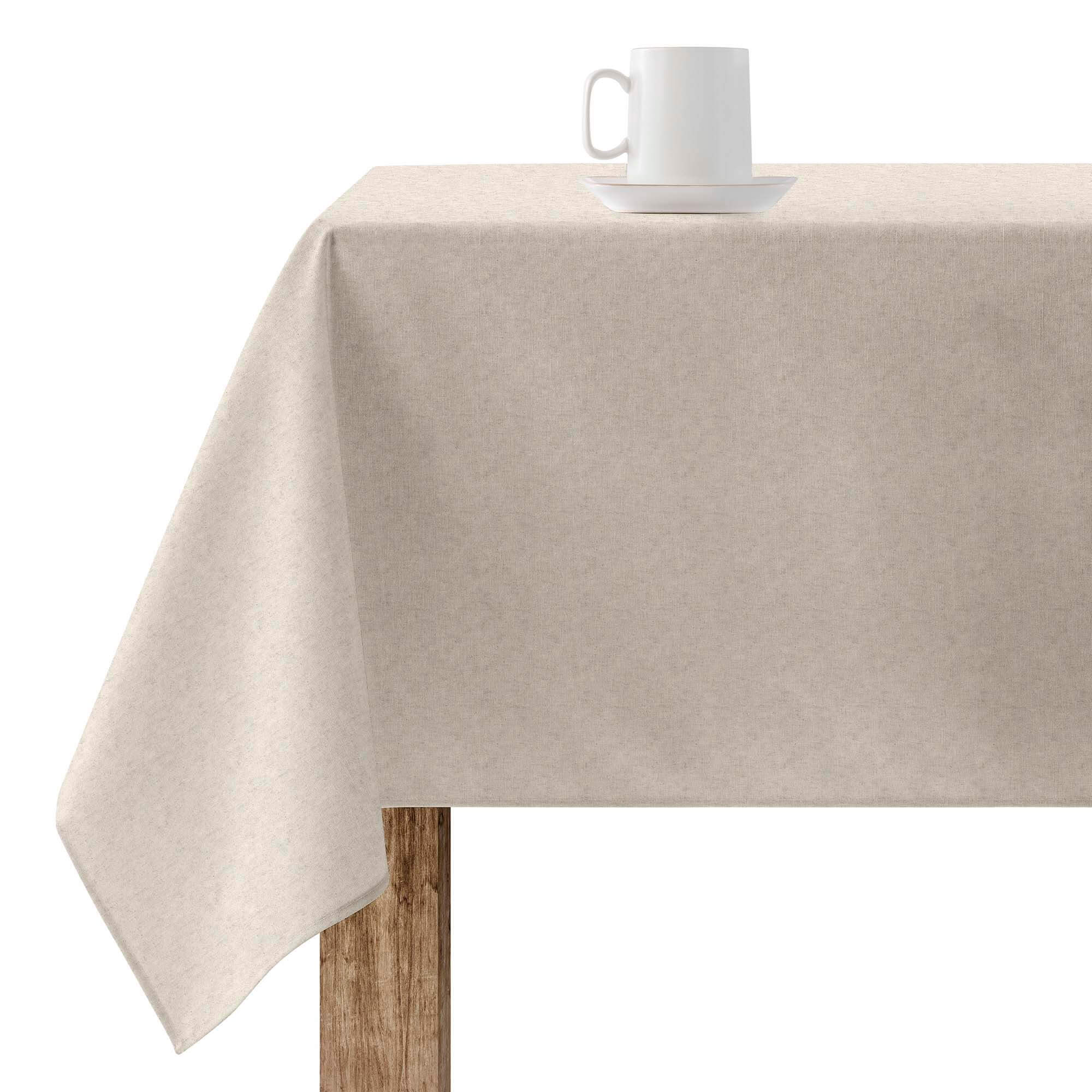 Nappe en résine anti-taches XL Uni lin 101