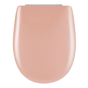 Abattant easy clip avec descente manuelle uni - Vieux rose