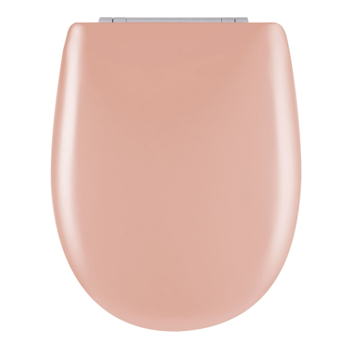 Abattant easy clip avec descente manuelle uni - Vieux rose