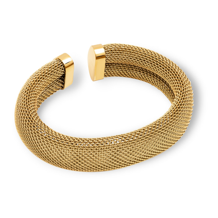 Bracciali Mesh in Acciaio Placcato Oro