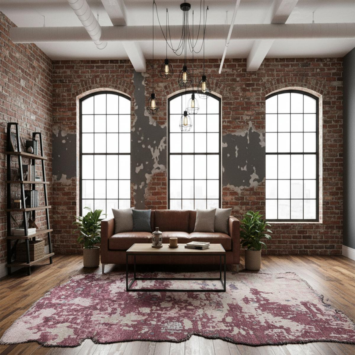 ATIPA Tapis salon kilim, Forme originale, Tissé à la main