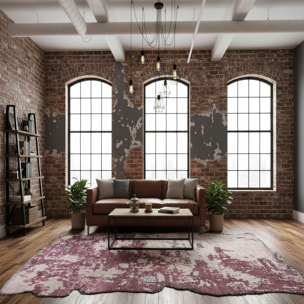 ATIPA Tapis salon kilim, Forme originale, Tissé à la main