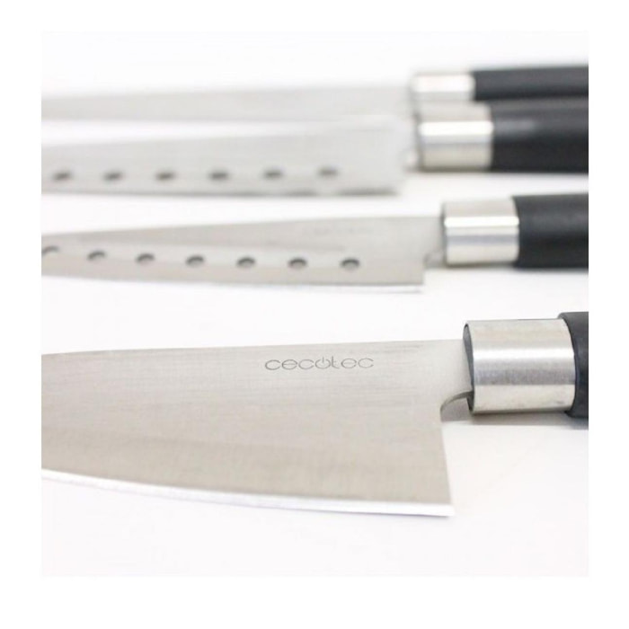 Set de cuchillos multiusos Santoku. Filo de grosor de 2mm - Cuchillo picador y p