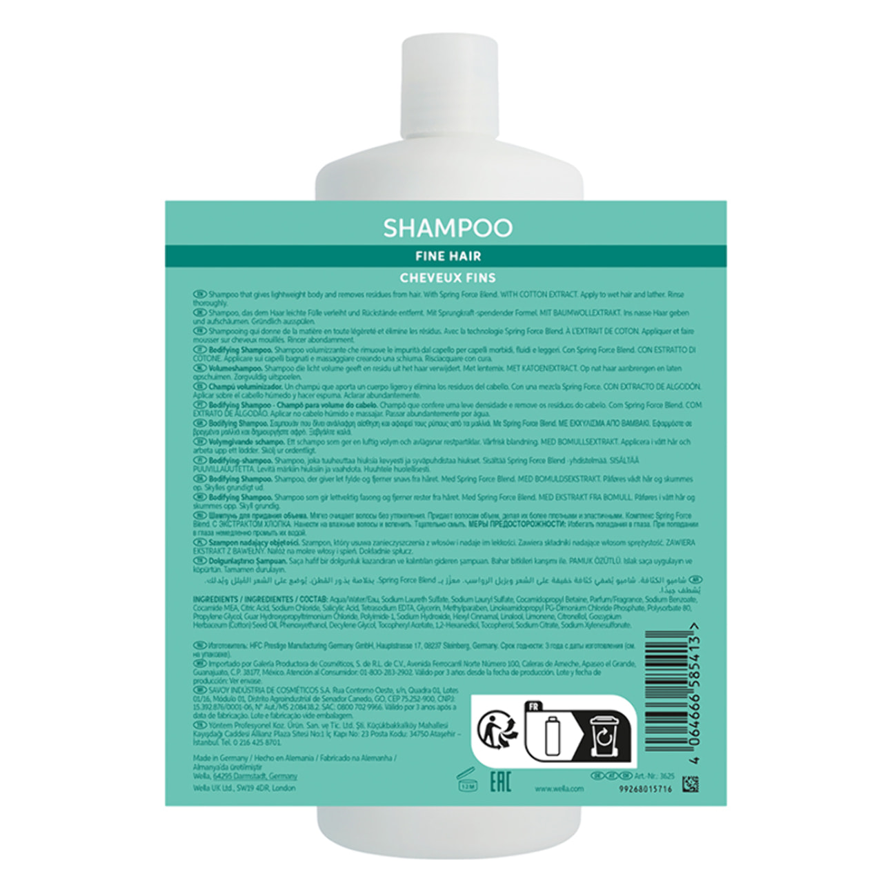 WELLA Invigo Volume Boost Bodyfing Shampoo 1000ml