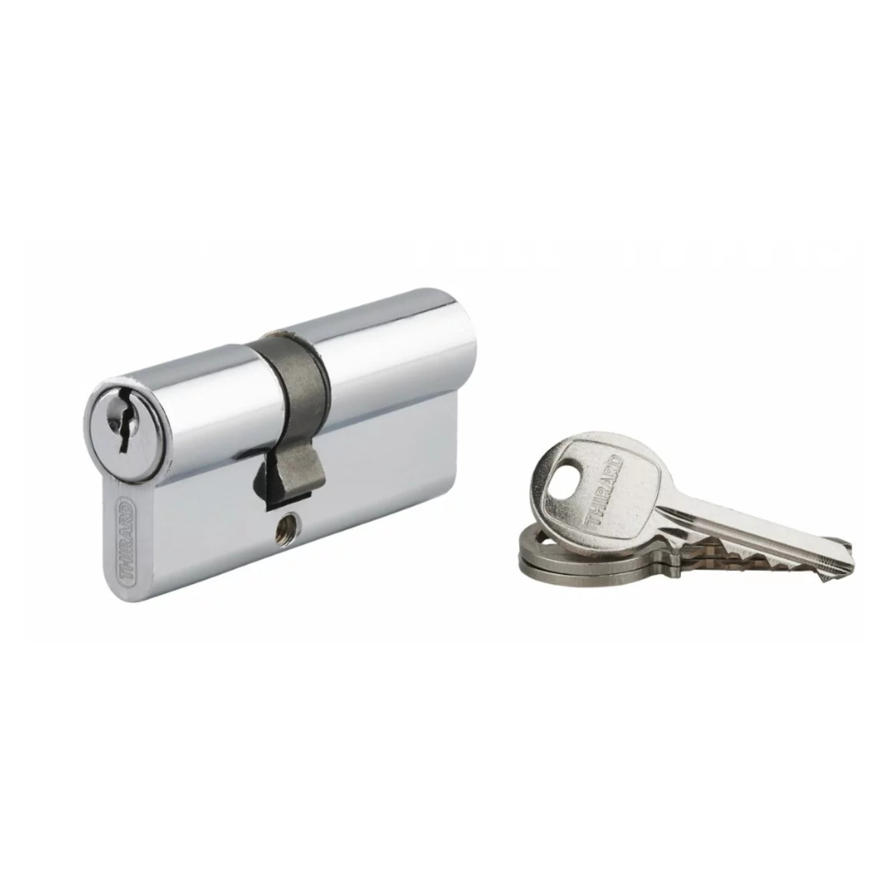 Cylindre de serrure à clé crantée Ecopro nickelé - 30 x 40 - Varié - THIRARD - 00007278