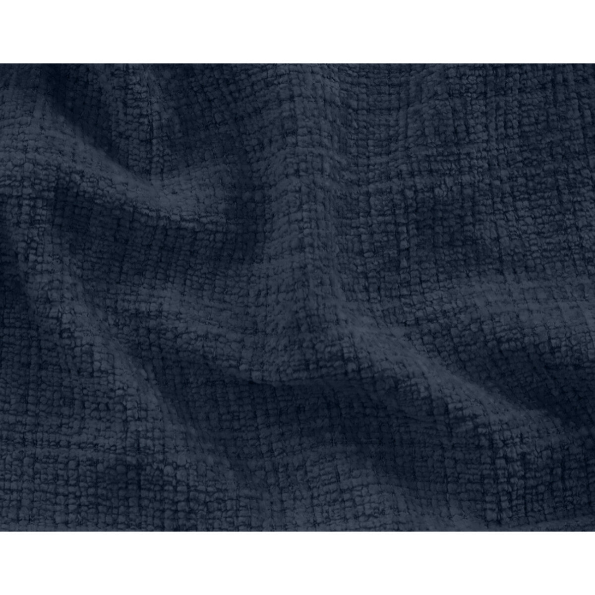 Housse en velours texturé pour canapé déhoussable Jake d'angle droit 5 places - Bleu