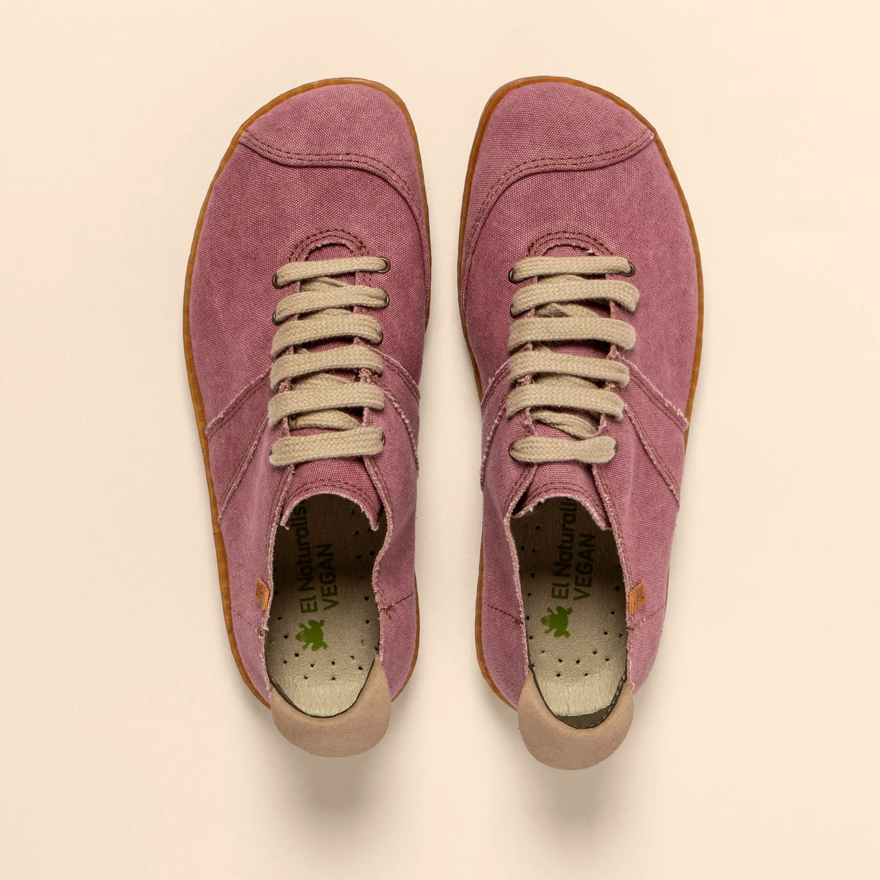 Zapatos N5288T RECYCLED COTTON GRAPE/ EL VIAJERO color Grape