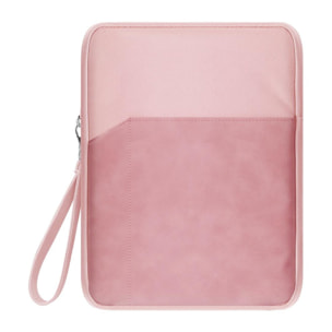 DAM Funda universal para tablet de 12 pulgadas. De tela con acolchado grueso. Acabado interior en terciopelo suave. Cierre de cremallera. 22,3x2,5x28 Cm. Color: Rosa Claro