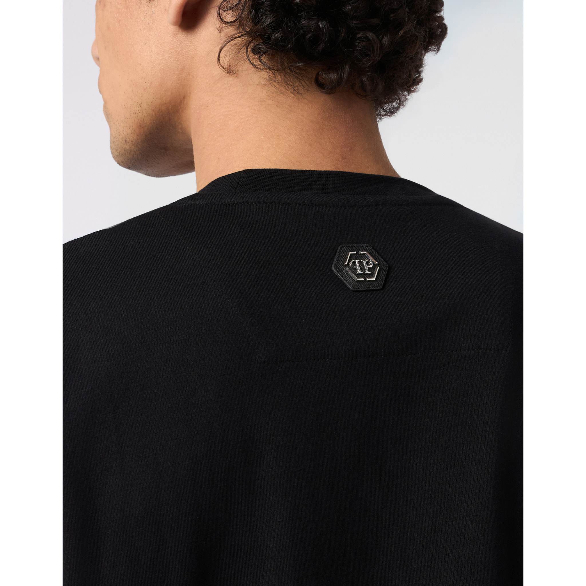 PHILIPP PLEIN Camiseta de cuello redondo y manga corta DRAGON