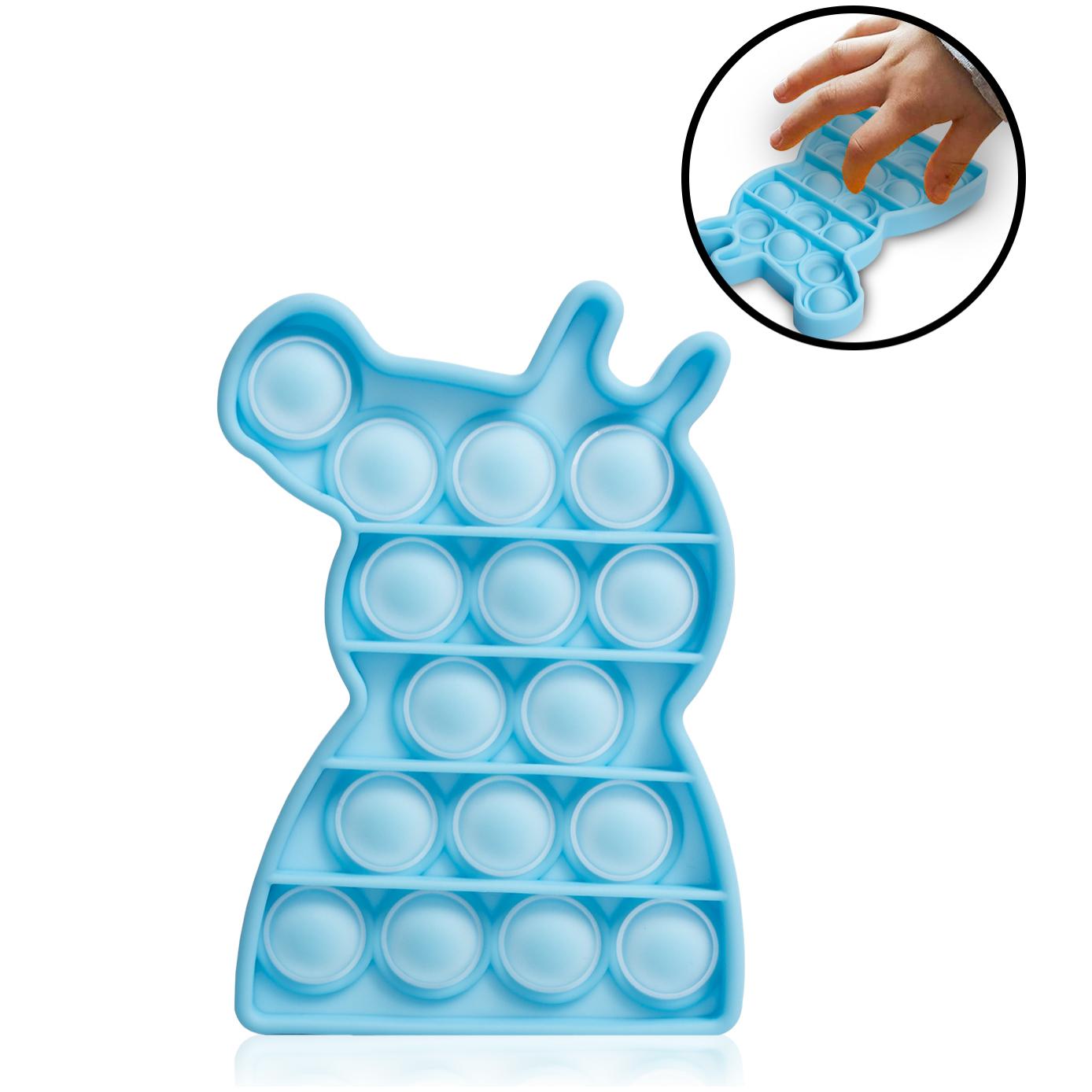 Pop Bubble giocattolo sensoriale destressante, bolle di silicone da spremere e premere. Design alla cagnolina.