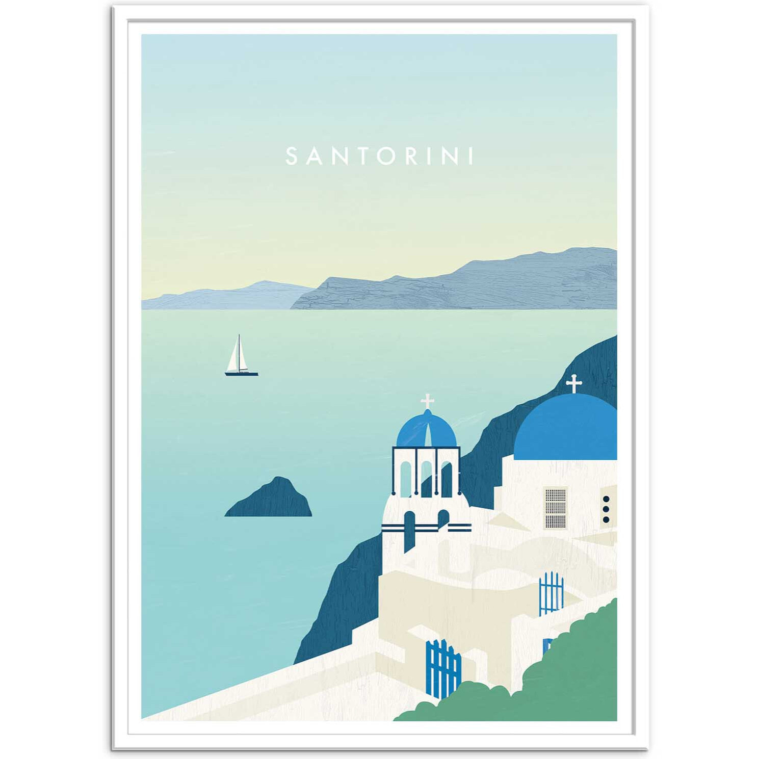 Affiche - Santorini - Katinka Reinke