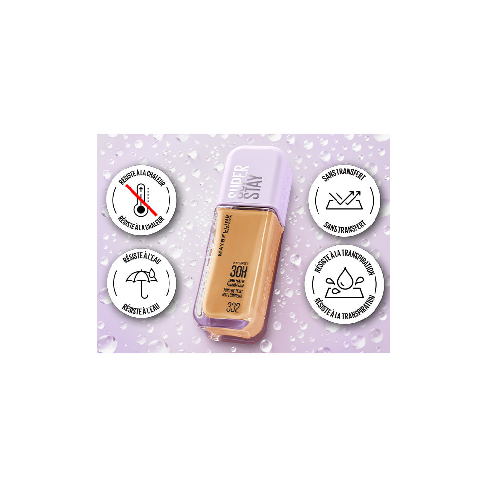Maybelline New York Superstay 30H Lumi-Matte Fond de Teint 356
