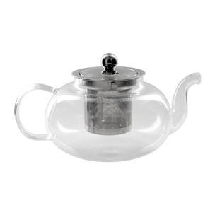 Theiere Verre Infuseur Inox 700ml