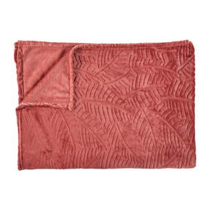 Plaid Flanelle Embosse Gris Clair 120x150cm