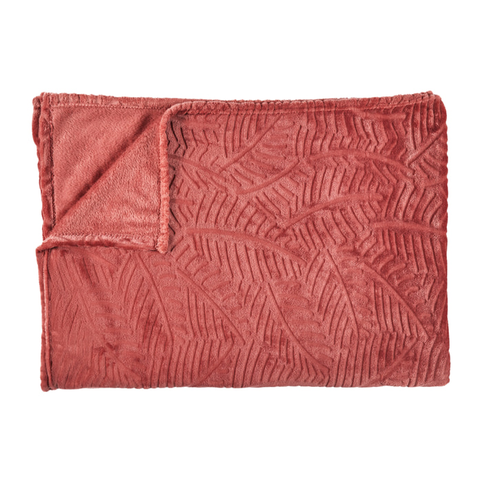 Plaid Flanelle Embosse Gris Clair 120x150cm