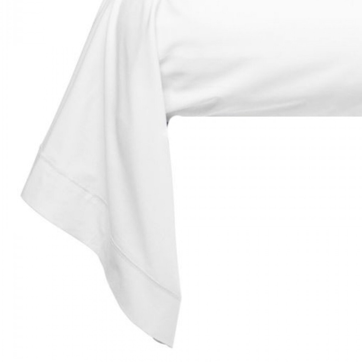 Taie de traversin satin de coton blanc