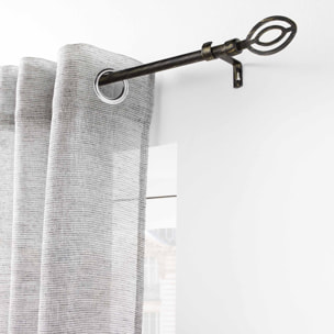 Kit de tringle extensible au style géométrique - Noir