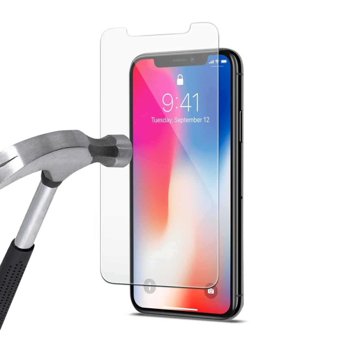 Vitre pour iPhone XS MAX protecteur écran Verre trempé ultra résistant