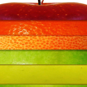 Tableau cuisine pomme orange citron Tableau plexiglas