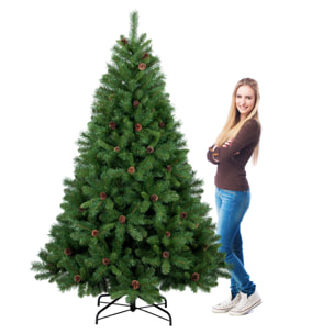 Boho - Albero di Natale con pigne in PVC ø142x240H cm, 1407 Punte