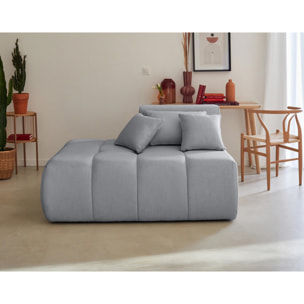 Caracas - module d'assise gauche - en tissu - Gris