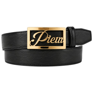 PHILIPP PLEIN Plein signature log leather belt