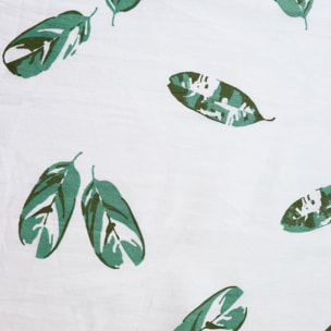 Drap-housse imprimé en percale de coton BIO, TOBAGO