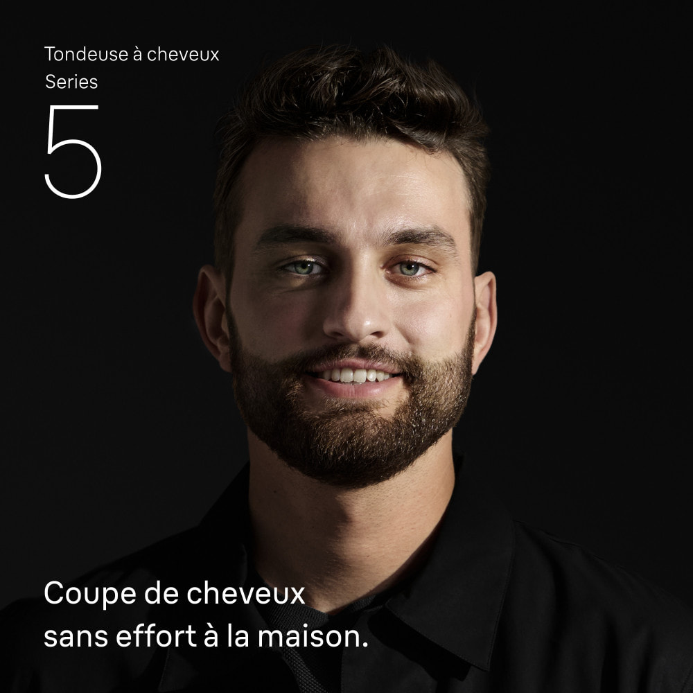 Braun Tondeuse À Cheveux Series 5, + 2 Outils Pour Créer Son Style, Lame Affûtée Et Inusable, 9 Longueurs, HC5510, Noir