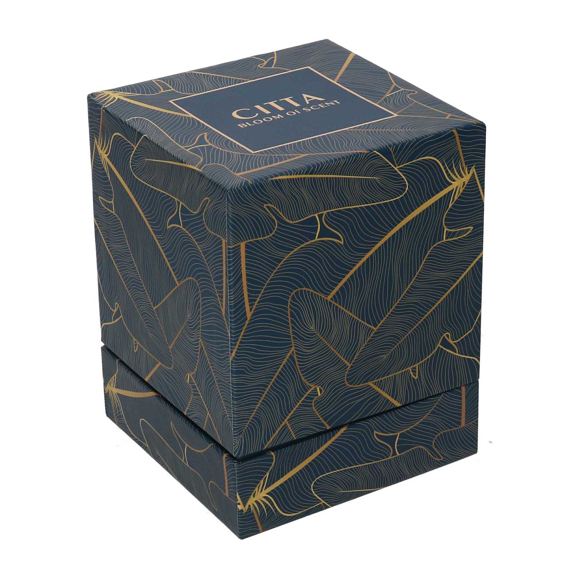 Candela profumata all'arancia cm 13,5x13,5h17