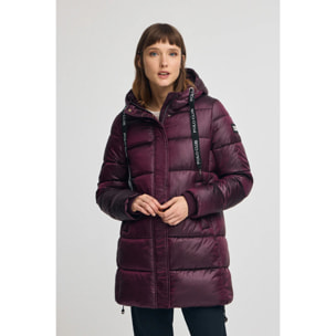 Abrigo Silvon granate con logo Polo Club