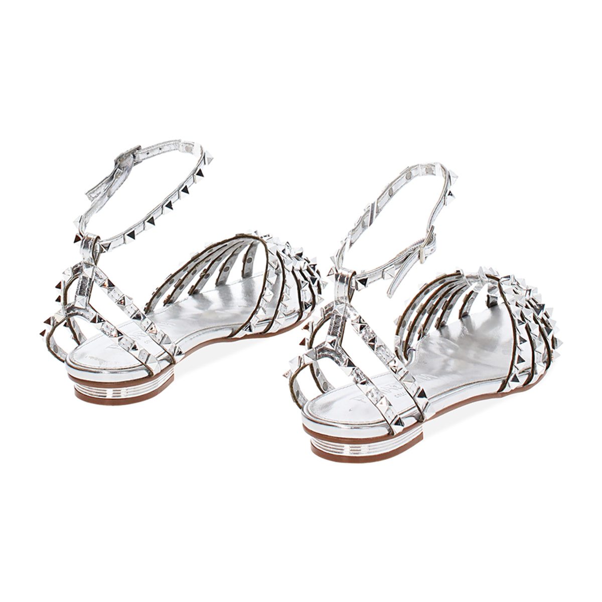Bailarinas slingback mujer plateadas