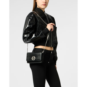PHILIPP PLEIN Clutch Bag Cocco Hexagon