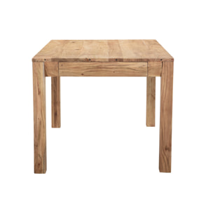 Table extensible rallonges intégrées rectangulaire en bois massif L120-210 cm BALTO