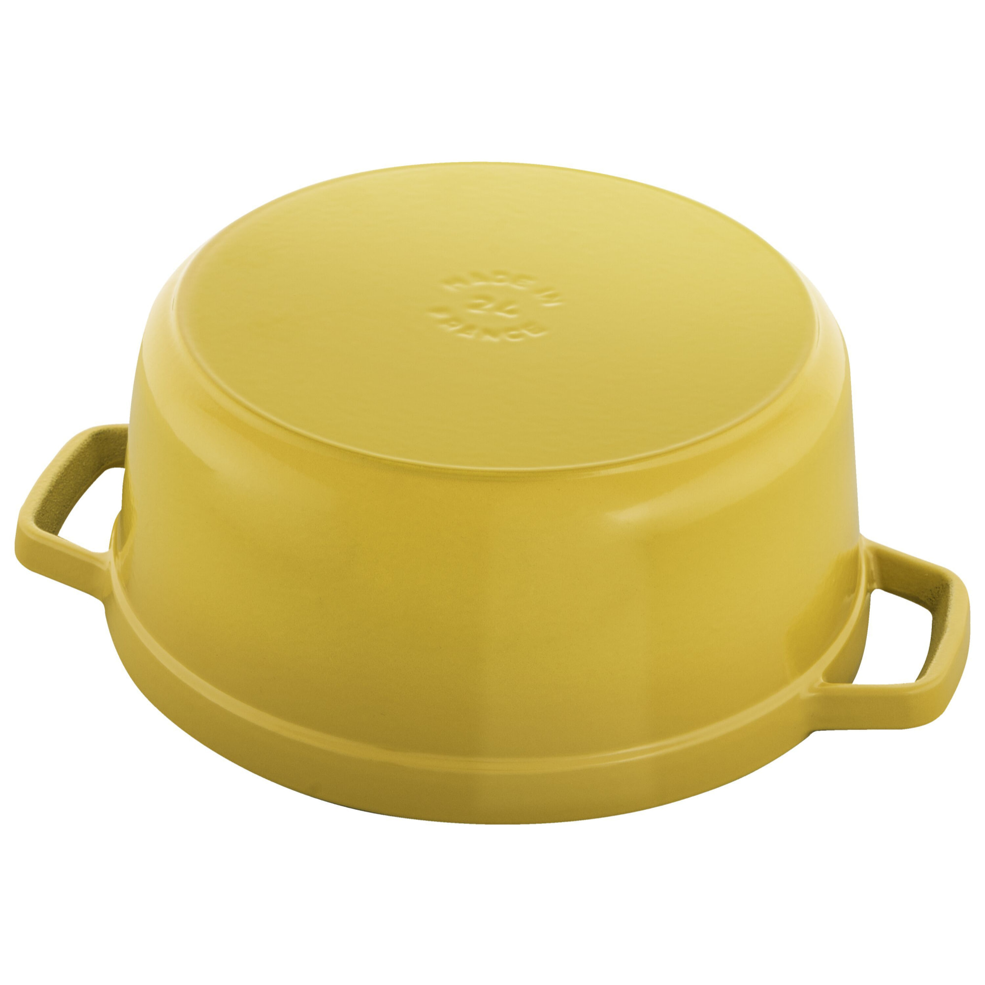 Cocotte en fonte 20 cm, Rond(e), Citron Staub