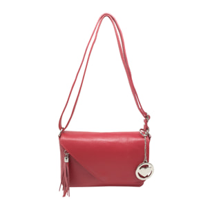 Chicca Borse Tracollina Donna in Pelle Rosso