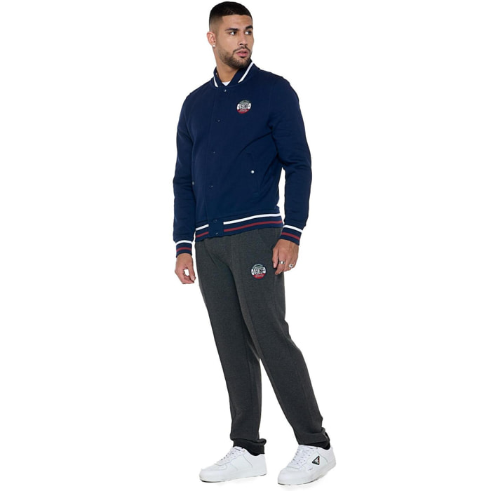Bomber invernale da uomo con bottoni "Varsity"